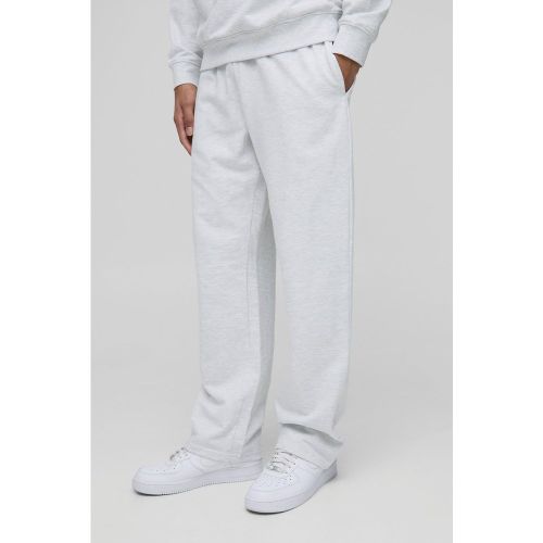 Pantaloni Tuta Dritti Basic, Grigio - boohoo - Modalova