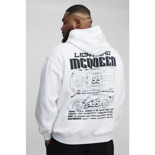 Sudadera Plus Oversize Con Capucha Y Estampado De Rayo Mcqueen Y Cars De Pixar - boohoo - Modalova