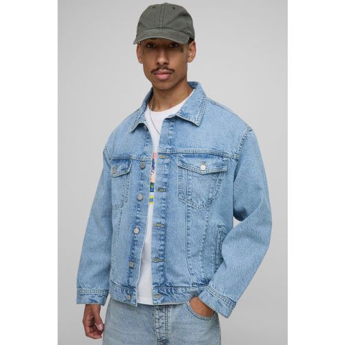 Chaqueta Vaquera Regular, Azul - boohoo - Modalova