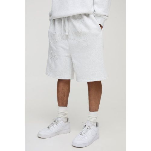 Pantalón Corto Oversize Con Aplique Worldwide Y Tiro Bajo - boohoo - Modalova