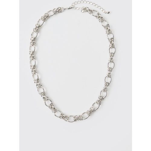 Collana con filo spinato, Grigio - boohoo - Modalova