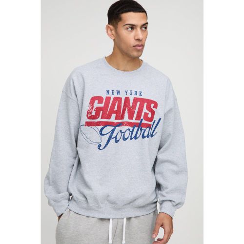 Sudadera Oversize Con Estampado De Los Giants De La Nfl - boohoo - Modalova