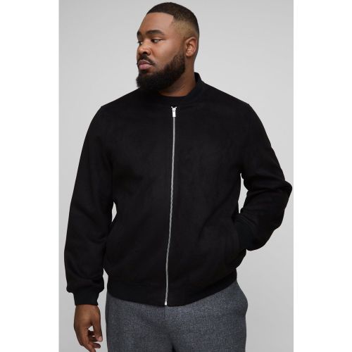Giacca Bomber Plus Size Regular Fit in scamosciato sintetico - boohoo - Modalova
