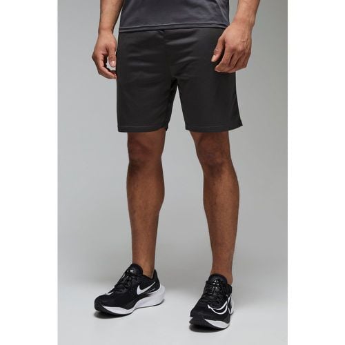 Pantaloncini da palestra Man Active da 7 pollici in Stretch con tasche e zip - boohoo - Modalova