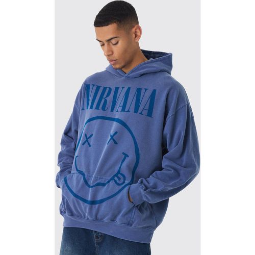 Sudadera Oversize Con Capucha Y Lavado A La Piedra De Nirvana - boohoo - Modalova