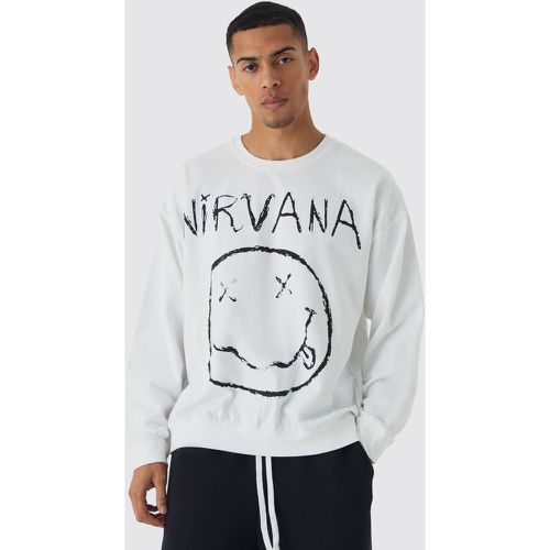 Sudadera Oversize Con Estampado De Nirvana - boohoo - Modalova