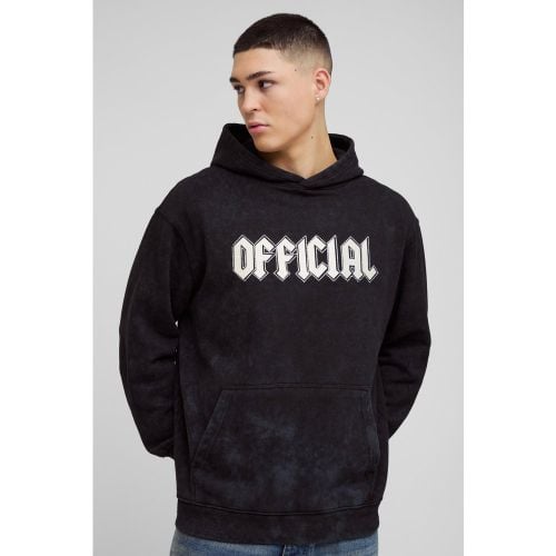 Sudadera Oversize Official Con Estampado Gráfico E Incrustaciones - boohoo - Modalova