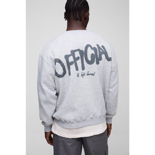 Felpa oversize Official stile Graffiti - boohoo - Modalova