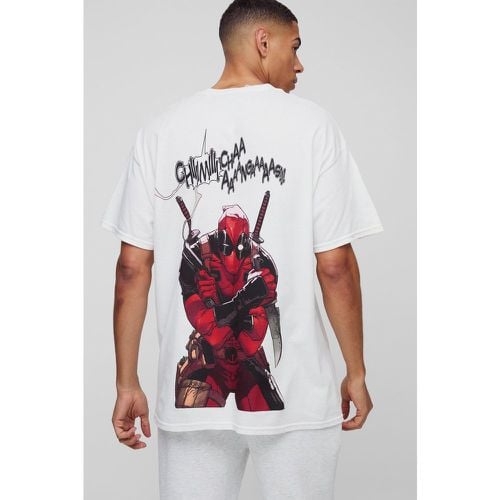 Camiseta Oversize Con Estampado De Deadpool - boohoo - Modalova