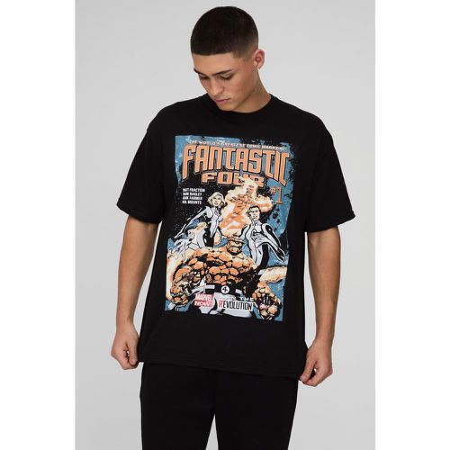 T-shirt oversize ufficiale con stampa di fumetti dei Fantastici Quattro - boohoo - Modalova