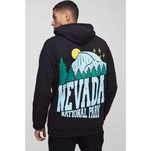 Sudadera Con Capucha Y Estampado Gráfico De Paisaje De Nevada - boohoo - Modalova