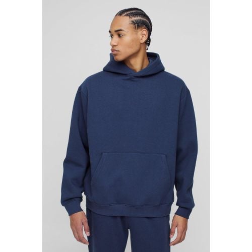 Sudadera Básica Oversize Con Capucha Y Estampado 330G/M² - boohoo - Modalova