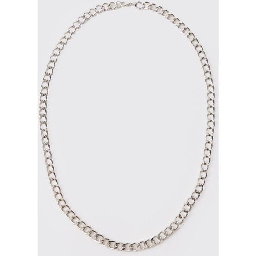 Collar De Cadena Corta Lisa, Gris - boohoo - Modalova