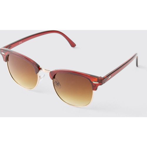 Gafas De Sol Retro Rojas, Rojo - boohoo - Modalova