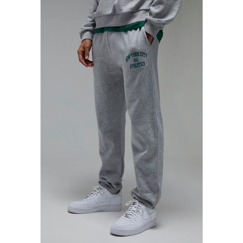 Pantaloni tuta oversize Man Active dei New York City Athletics - boohoo - Modalova