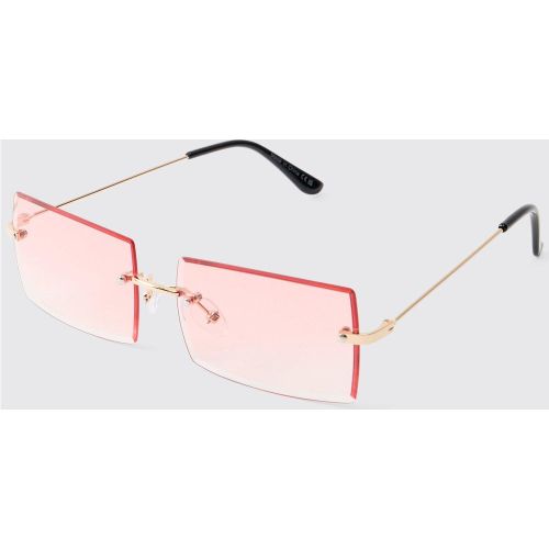 Gafas De Sol Rosas Sin Montura - boohoo - Modalova