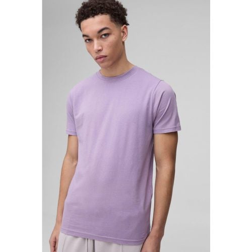 Camiseta Básica Ajustada, Purple - boohoo - Modalova