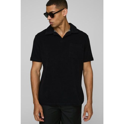 Polo Regular De Felpa Con Bolsillos Y Solapas - boohoo - Modalova