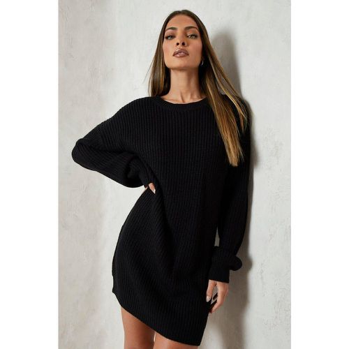 Vestito in maglia a girocollo, Nero - boohoo - Modalova