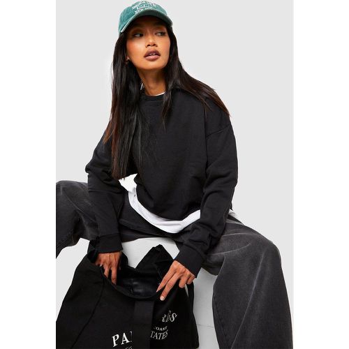 Sudadera Oversize, Negro - boohoo - Modalova