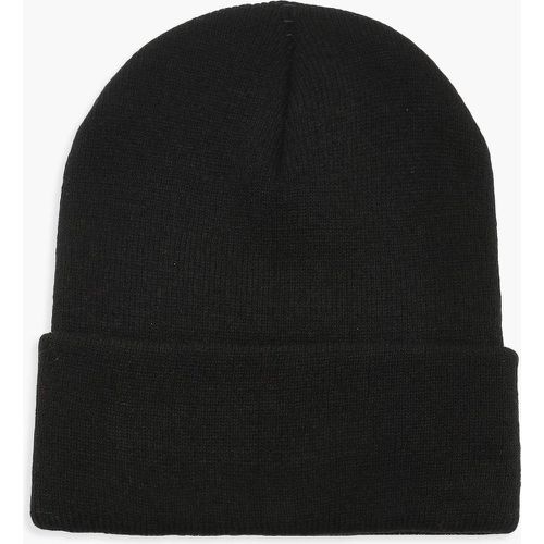 Berretto Beanie Basic in maglia - boohoo - Modalova