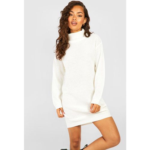 Vestito in maglia stile pescatore con collo alto - boohoo - Modalova