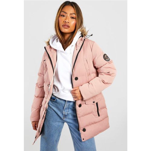 Parka da alpinismo Luxe, Pink - boohoo - Modalova