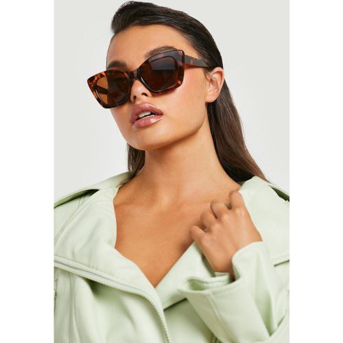 Gafas De Sol De Carey Con Forma De Ojo De Gato - boohoo - Modalova