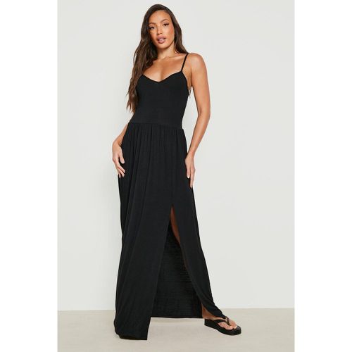 Vestito maxi Tall in jersey con spacco sul fondo - boohoo - Modalova