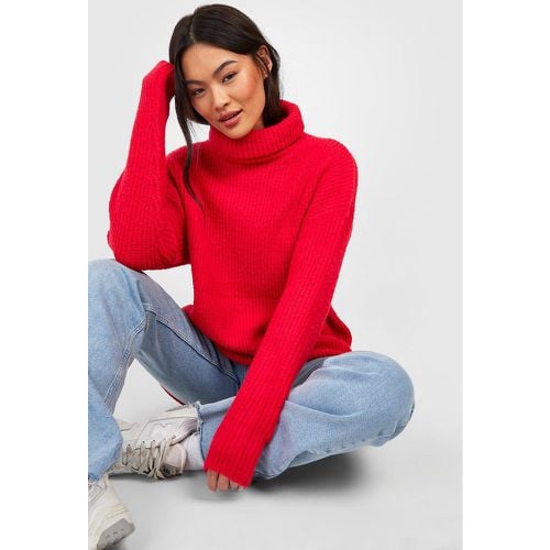 Jersey Oversize De Punto Con Cuello Vuelto - boohoo - Modalova