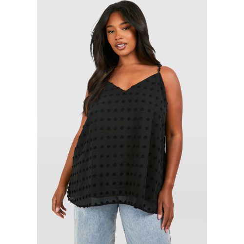 Camisola Plus De Dobby, Negro - boohoo - Modalova