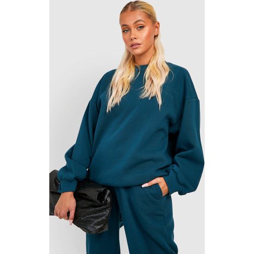 Felpa Basic oversize, Verde - boohoo - Modalova