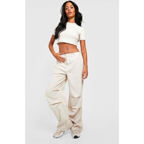 Pantalón Tall De Tiro Bajo Con Cintura Elástica - boohoo - Modalova