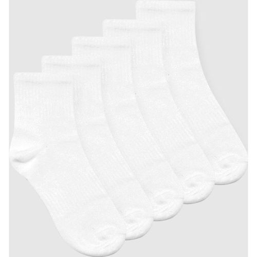 Pack De 5 Pares De Calcetines Deportivos Tobilleros Lisos - boohoo - Modalova