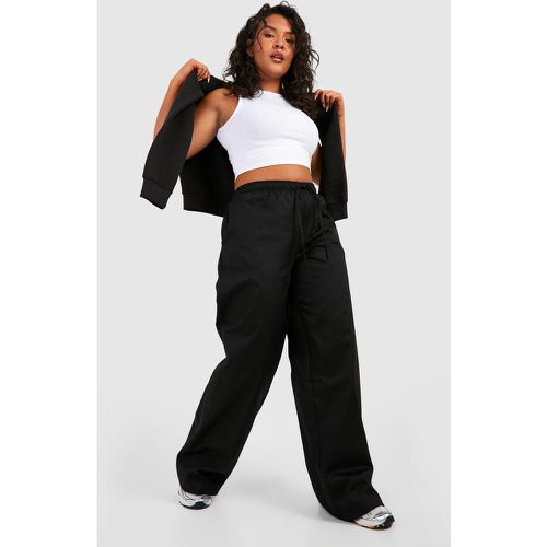 Pantalones Plus De Sarga Con Cordón Elástico - boohoo - Modalova