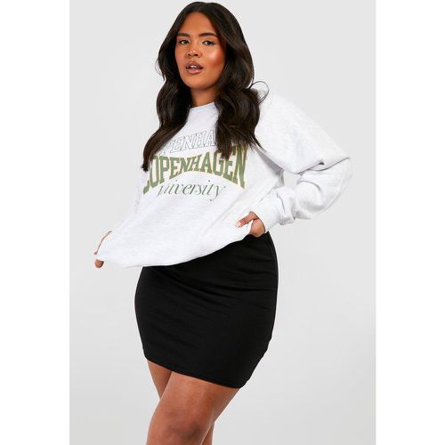 Minigonna Plus Size Basic in jersey - boohoo - Modalova