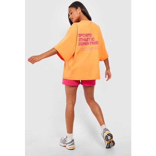 Camiseta Oversize Con Eslogan Sports Athletic - boohoo - Modalova