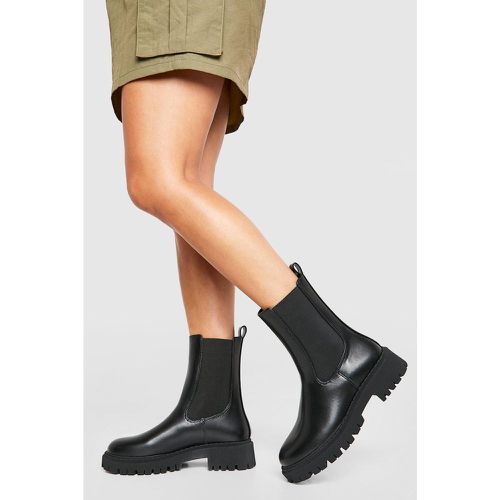 Botas Chelsea Gruesas Con Etiqueta - boohoo - Modalova