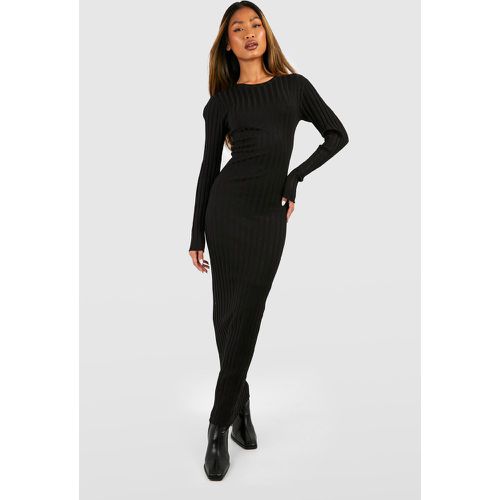 Vestito maxi in maglia a coste pesanti - boohoo - Modalova