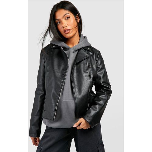 Giacca stile Biker Premaman in pelle sintetica - boohoo - Modalova