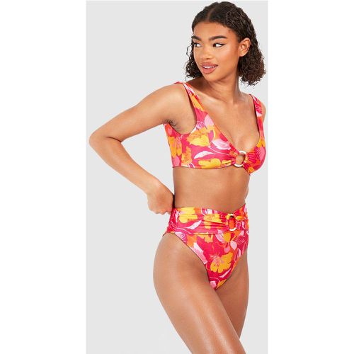 Bikini Tall con stampa a fiori - boohoo - Modalova
