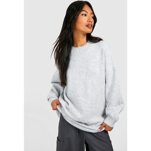 Jersey Largo De Punto Suave, Gris - boohoo - Modalova