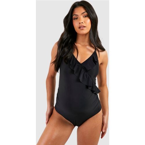 Costume intero Premaman con spalline e volant - boohoo - Modalova