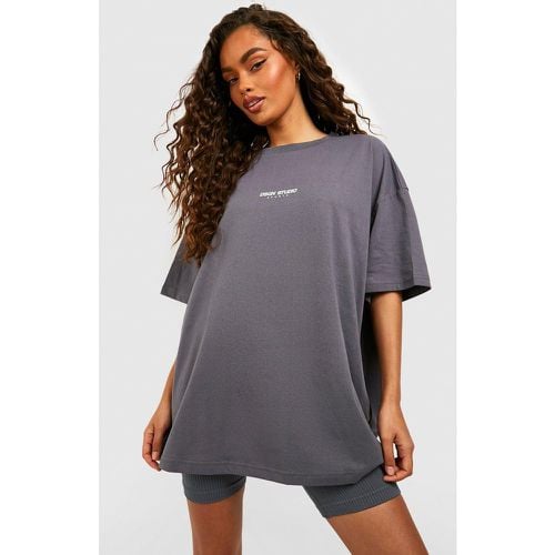 Camiseta Oversize Con Eslogan Deportivo Dsgn Studio - boohoo - Modalova