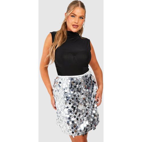 Minifalda Plus De Lentejuelas Mixtas - boohoo - Modalova