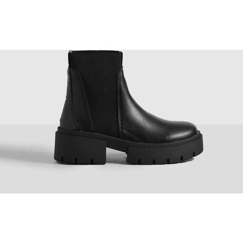 Botas Chelsea De Holgura Ancha Gruesas Con Detalle De Tela - boohoo - Modalova