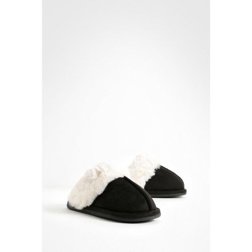 Sandalias Mule De Pelo Sintético - boohoo - Modalova