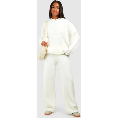 Set felpa oversize Dsgn con cappuccio & pantaloni a gamba ampia - boohoo - Modalova