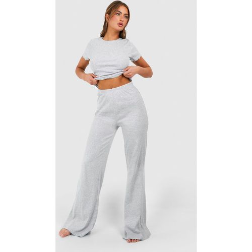 Pantalón De Campana De Canalé Premium - boohoo - Modalova