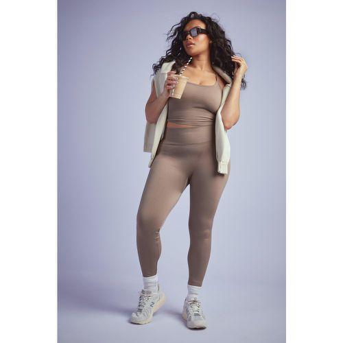 Legging Plus Size a coste senza cuciture - boohoo - Modalova